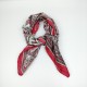 Small vintage silk scarf in red